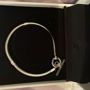 Silver Pandora bracelet